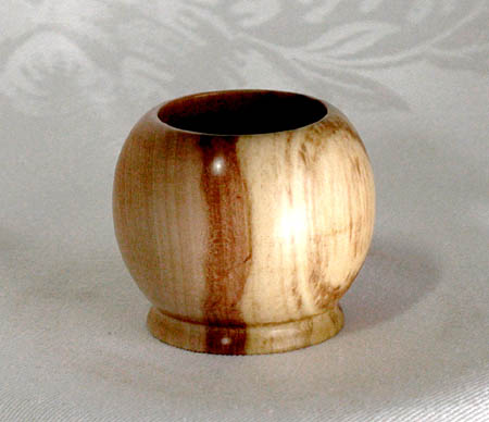 Spalted Apple, 2.25" D x 2" H, $65.00 