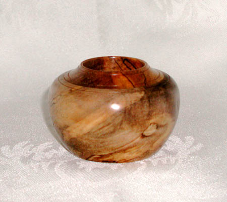 Wormy Cherry Root, 3.25" D x 2.5" H, $85.00 --- SOLD --- 