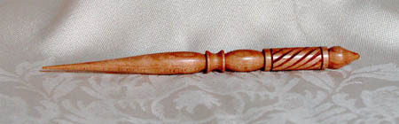 Hand Carved, Cherry, 0.4" D x 5.5" L, $48.00